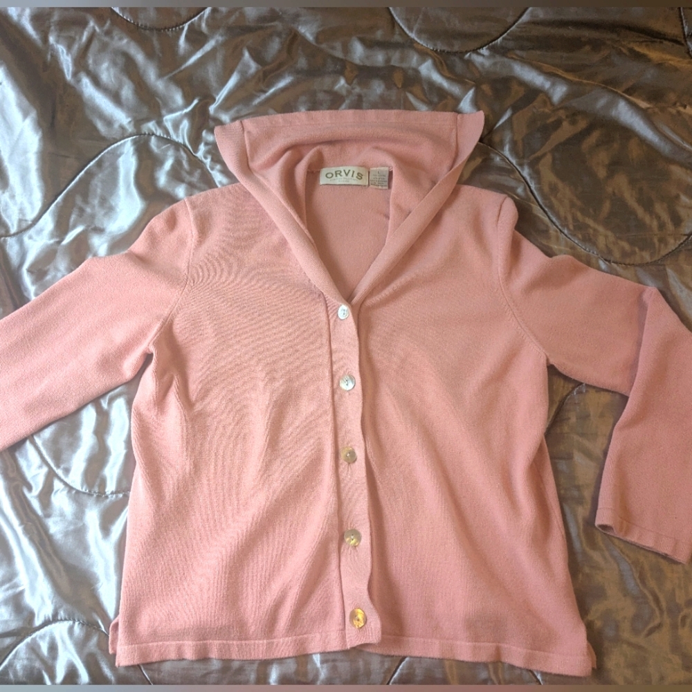Orvis Baby Pink Sailor Cardigan